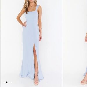 Show Me Your Mumu Paris Gown Steel Blue